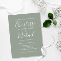 Sage Green Signature Script Hochzeit