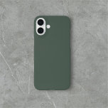 Sage Green Simple Minimalistisch iPhone 16 Plus Hülle<br><div class="desc">Einfach solides,  grün.</div>