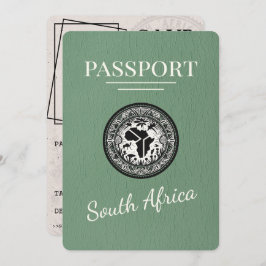 Sage Green South Africa Passport Save The Date