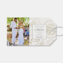 Sage Green South Africa Wedding Foto Gift Tags