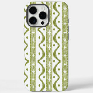 Sage Green Striped iPhone iPhone 16 Max Phone Case