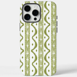 Sage Green Striped iPhone iPhone 16 Max Phone Case