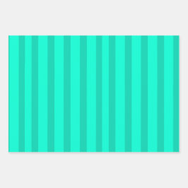 Sage Green Stripes Geschenkpapier Set