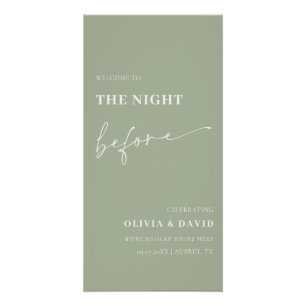 Sage Green The Night Before Probe Dinner Unterschr Poster