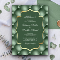 Sage Green Tufted Diamonds Pattern muslimische Hoc