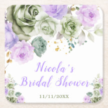 Sage Green und Lila florales Brautparty