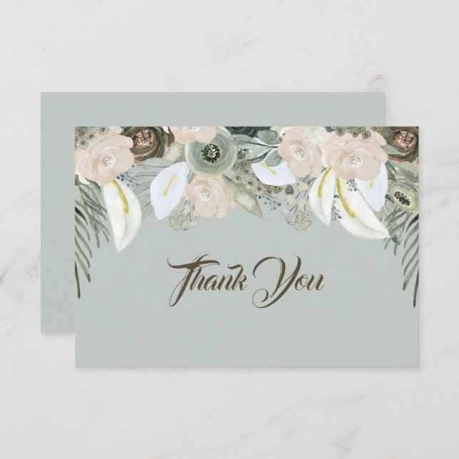 Sage Green und Vanilla Creme Vielen Dank (Vorne/Hinten)