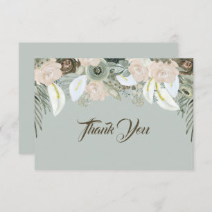 Sage Green und Vanilla Creme Vielen Dank