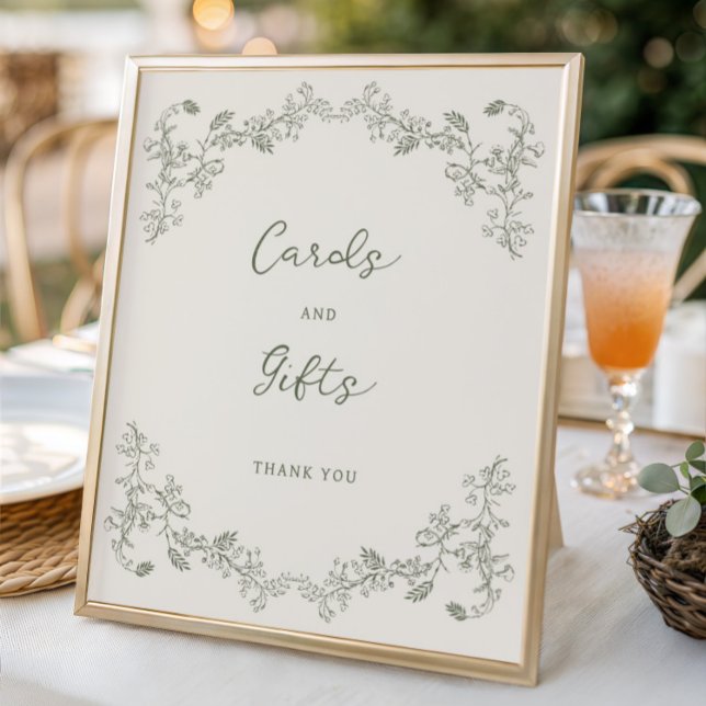 Sage Green Vintag Chinoiserie Karten Geschenke Pos Poster (Von Creator hochgeladen)