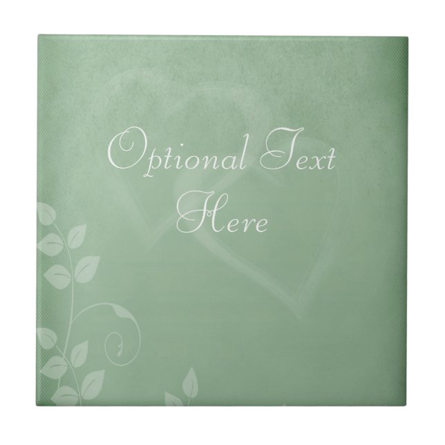 Sage Green Vintag Fliese (Vorderseite)