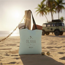 Sage Green Vintage Van Surfer Crew All-Over-Print