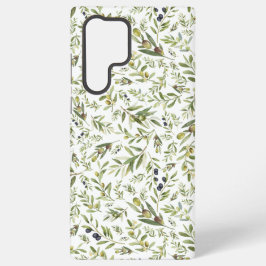 Sage Green Watercolor French Country Chic Olives Samsung Galaxy Hülle
