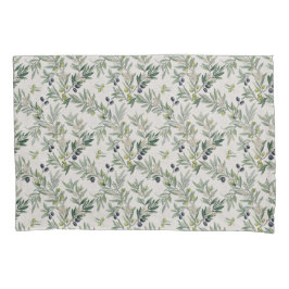Sage Green Watercolor French Country Olive Kissenbezug