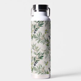 Sage Green Watercolor French Country Olive Trinkflasche