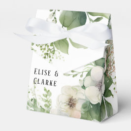 Sage Green Watercolor Peony Wedding Geschenkschachtel