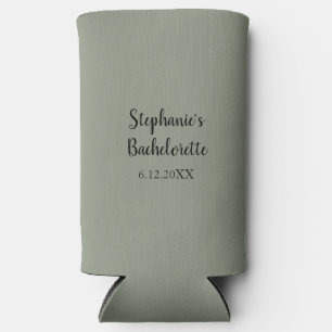 Sage Green Wedding Bachelorette Name Gefallen Gesc Selters Dosenkühler