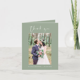 Sage Green Wedding Danke Foto Minimalistisch