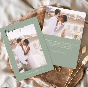 Sage Green Wedding Danke Foto Minimalistisch