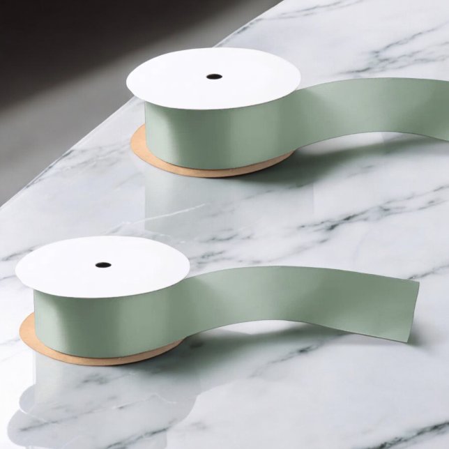 Sage Green Wedding Party Satin Ribbon Satinband (Von Creator hochgeladen)