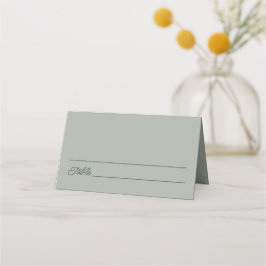 Sage Green Wedding Platzkarte
