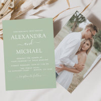 Sage Green Wedding Romantic Foto