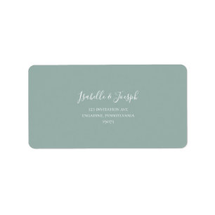 Sage Green Wedding RSVP Adressenmarken Adressaufkleber