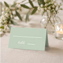 Sage Green Wedding Simple Calligraphy White Script