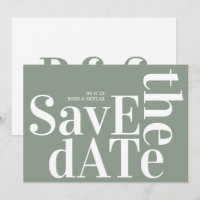 Sage Green White Bold Simple