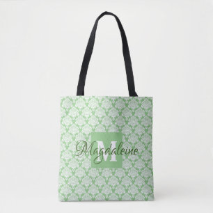 Sage Green & White Frilask Mit Monogramm