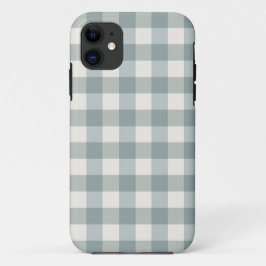 Sage Green & White Kariert Gingham Hübsch Case-Mate iPhone Hülle