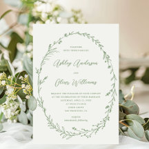 Sage Green White Rustic Wildblume Wreath Wedding
