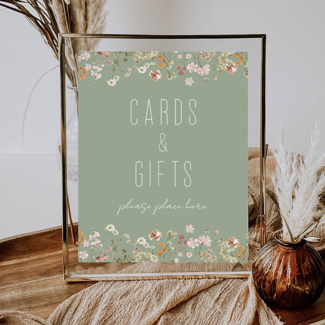 Sage Green Wildblume Brautparty Cards Geschenke Poster (Von Creator hochgeladen)