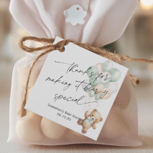 Sage Green Wir können frühzeitig warten Geschlecht Geschenkanhänger