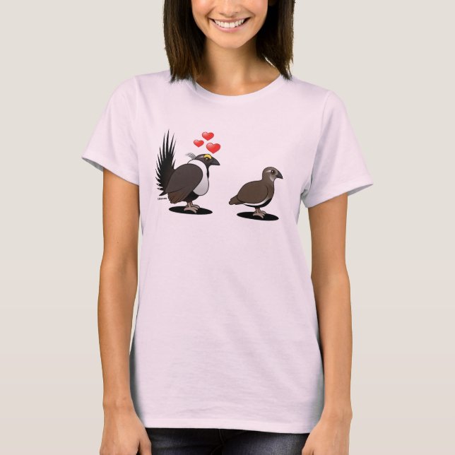 Sage Grouse-Liebe T-Shirt (Vorderseite)
