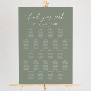 Sage Grün 22 Tische Finde Deinen Platz Sitzplan Poster