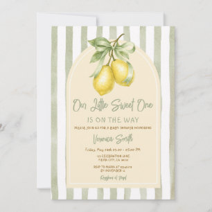 Sage-Grün-Limonen-Sweet-One-Baby-Shower-Einladung Einladung
