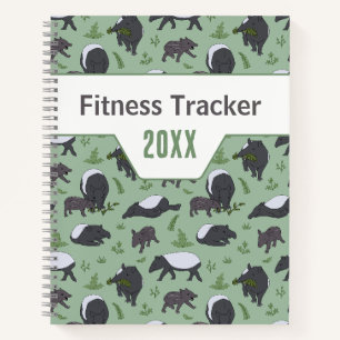 Sage-Grün Tapir Dschungel Fitness-Tracker Notizbuch