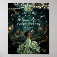 Sage Grün Verzauberter Wald Sweet Sixteen Willkomm