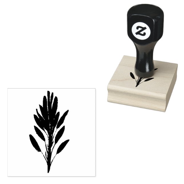 Sage Herb Botanischer Garten Wasserfarben Gummistempel (Stempel)