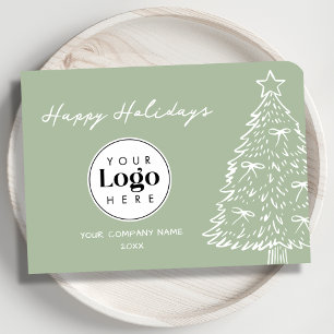 Sage Individuelles Logo Weihnachts Dankeschön Gesc Feiertagskarte