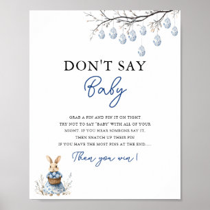 Sage keine Baby Oaster Chinoiserie Baby Shower Poster