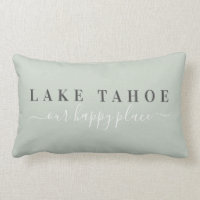 Sage Lake Tahoe Happy Place Lumbar Pillow