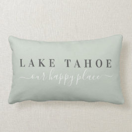Sage Lake Tahoe Happy Place Lumbar Pillow Lendenkissen
