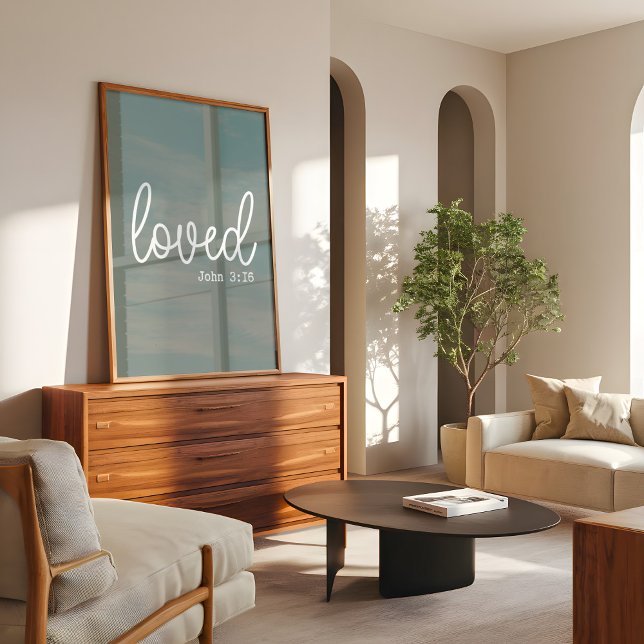 Sage Liebe Glaube Zitat minimalistisch Poster (Von Creator hochgeladen)