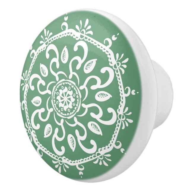 Sage Mandala Keramikknauf (Rechts)