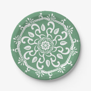 Sage Mandala Pappteller