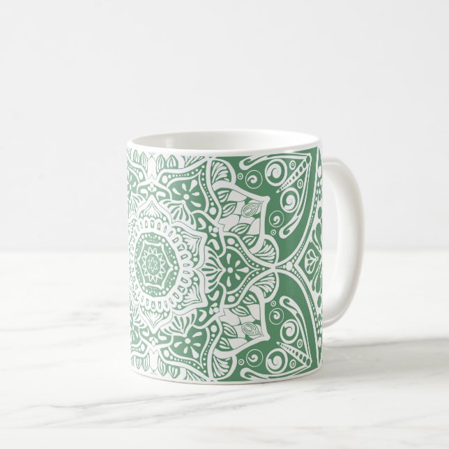 Sage Mandala Tasse (VorderseiteRechts)