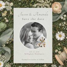 Sage Meadow Foto Save-the-Date-Karte