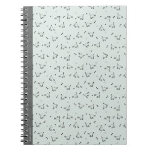 Sage Minimalist Katze Linien Kunst Notizbuch Notizblock