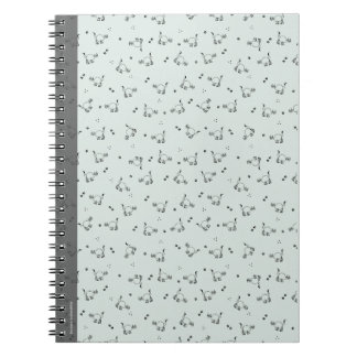 Sage Minimalist Katze Linien Kunst Notizbuch Notizblock